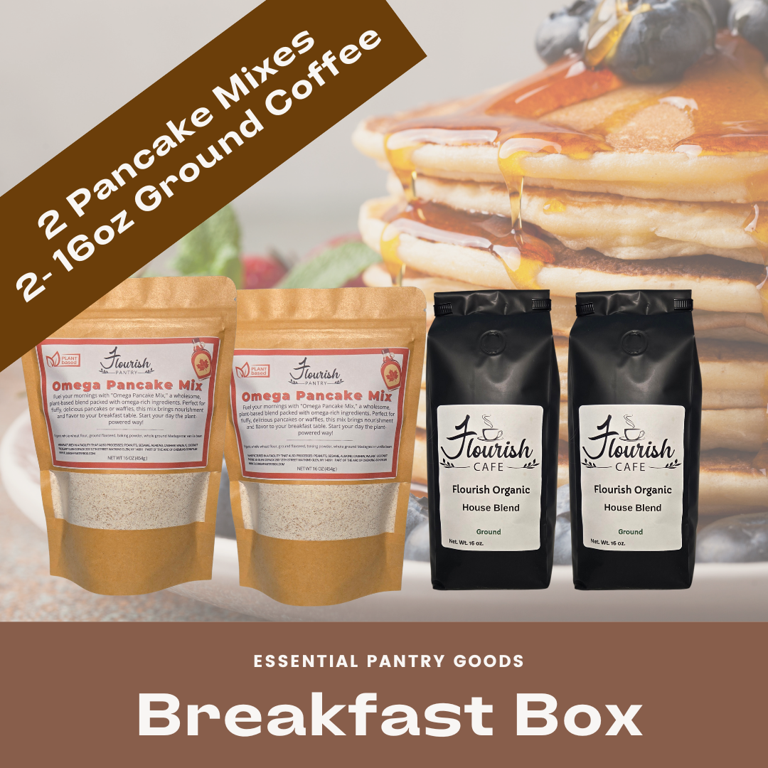 Breakfast Box - 2-Pancake Mixes 2-Ground coffee (16oz)