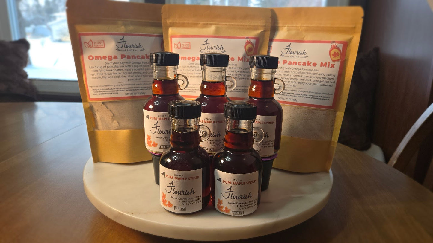 Flourish Maple Syrup (3.4 oz Glass Bottle)