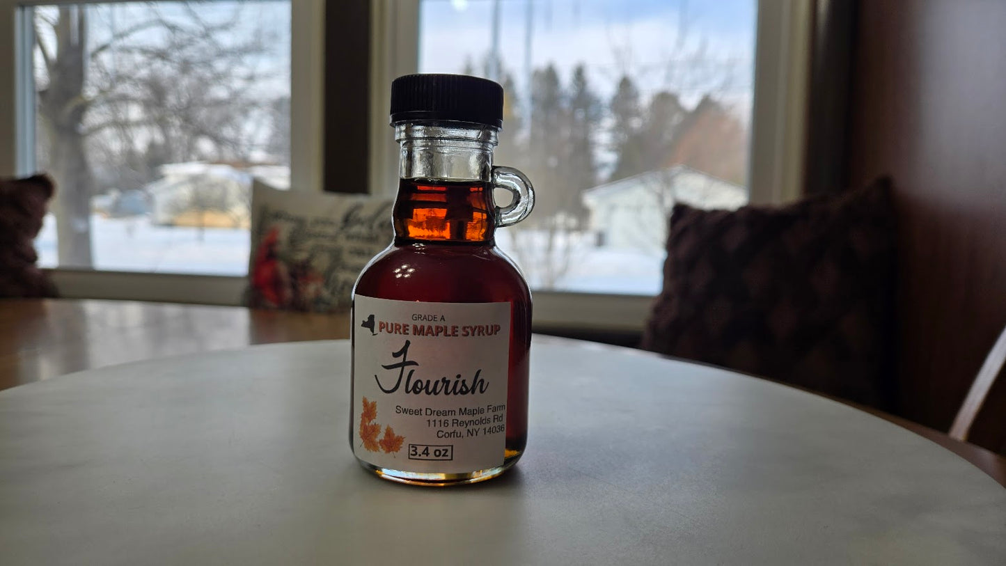 Flourish Maple Syrup (3.4 oz Glass Bottle)